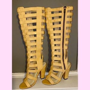 Michael Antonio Caged Open Toe Boots